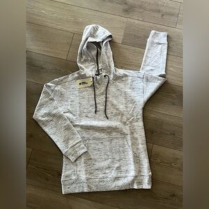 NWT Rebel Canyon Mens White with Gray Heathered Hoodie Size Small